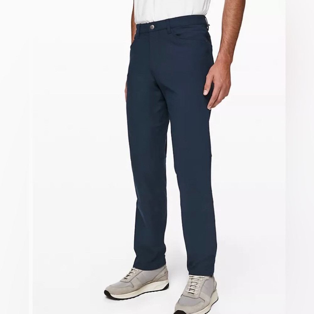 Lulu lemon ABC pant navy blue 32” Perfect condition NWOT